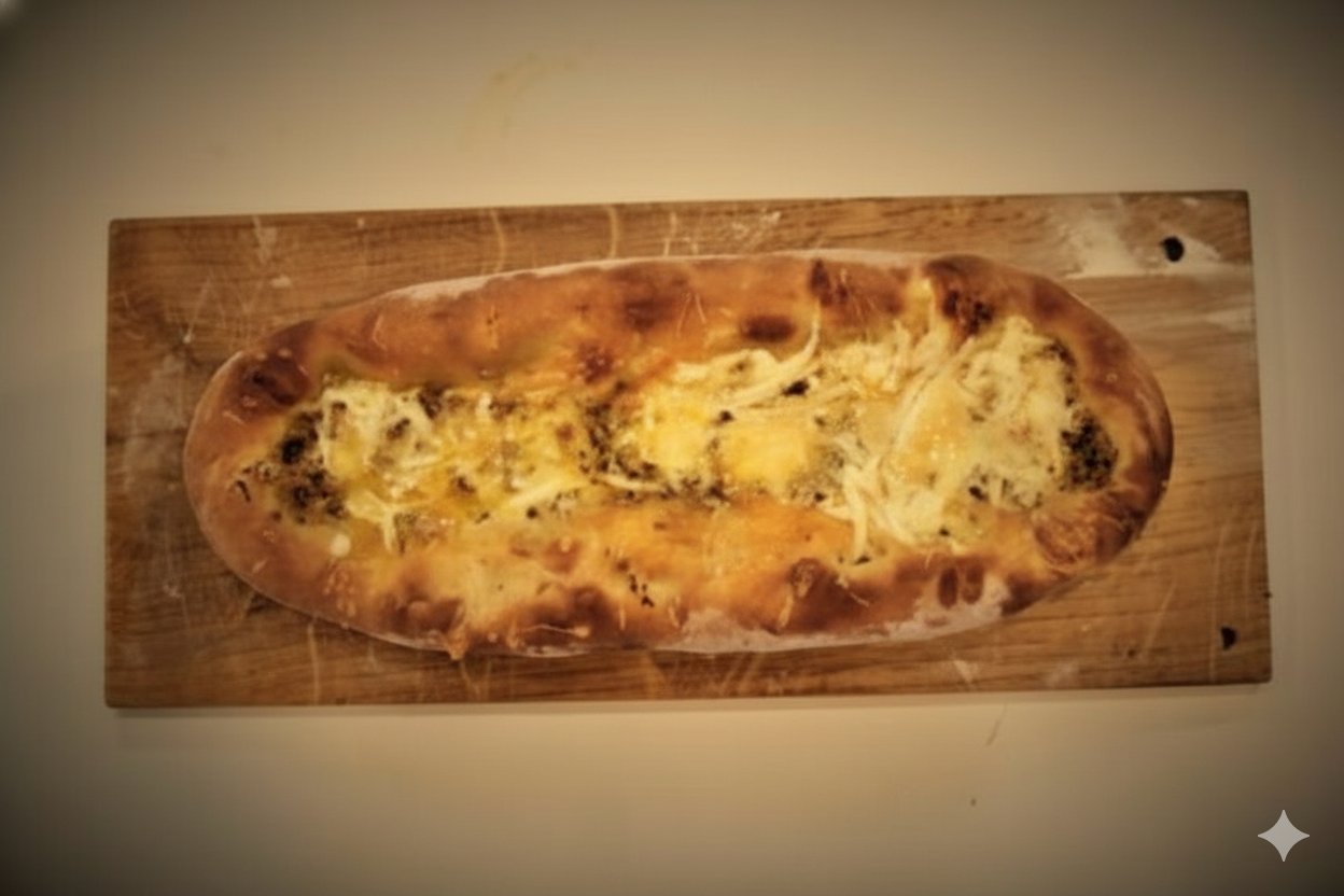 פוקאצה גבינות ופסטו